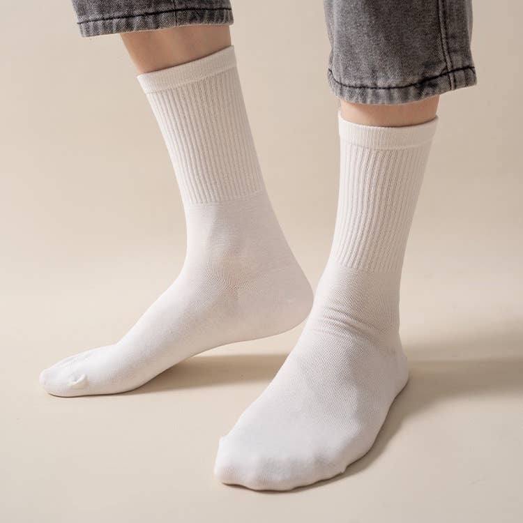 Happy Knits – wholesale Socks – Men's – Men’s Cotton Crew Socks - Soft & Breathable, Solid Colors16