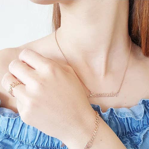 Collar personalizable con nombre o palabra para venta al por mayor de M di Martina