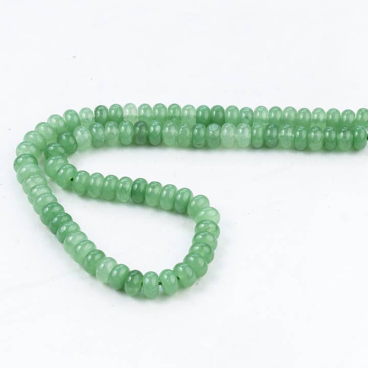 Soothing Crystals Beads - Wholesale Beads - Rondelle Crystal Beads | Green Aventurine | Gemstone Beads 8