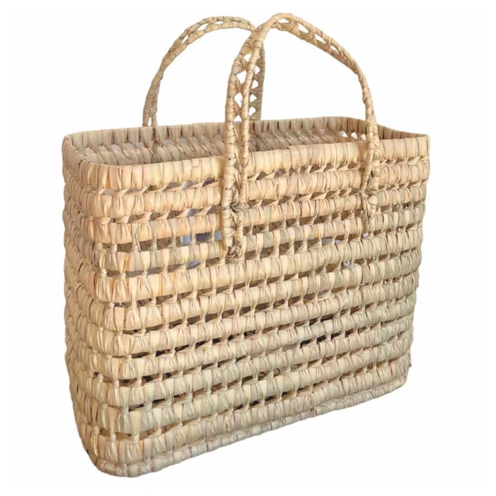 Collection Maroc - Wholesale Shopping Cart - Palm leaf shopping basket 40 cm2