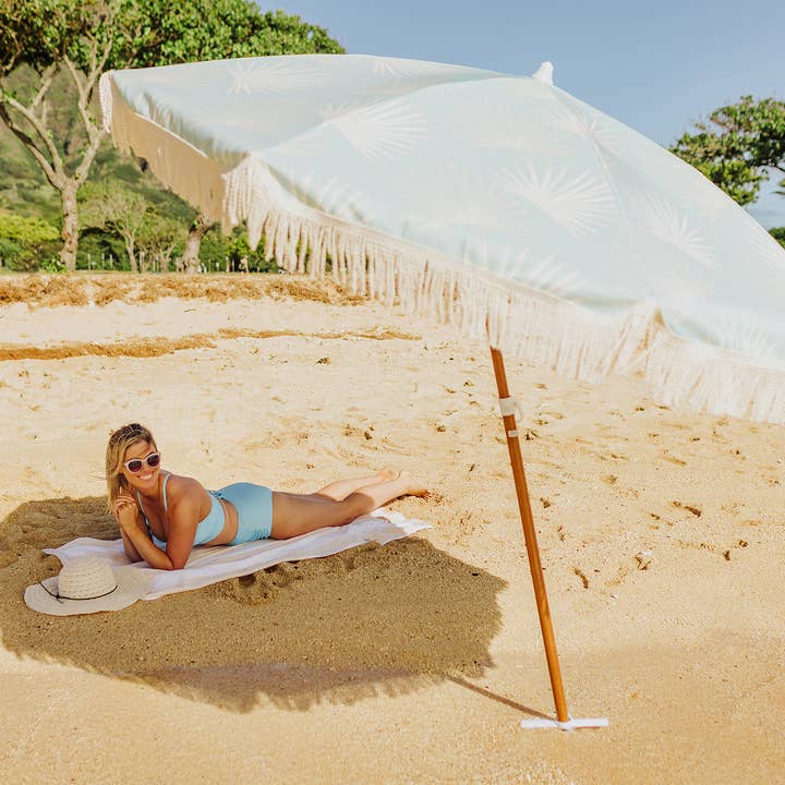Beach State Summerland Beach Umbrella - Palm Beach for wholesale on Faire