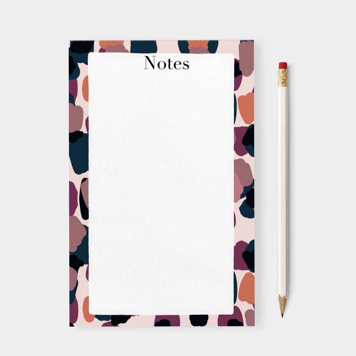 Mirrored Paint Spots Notepad for wholesale by ArtByAsh Studios