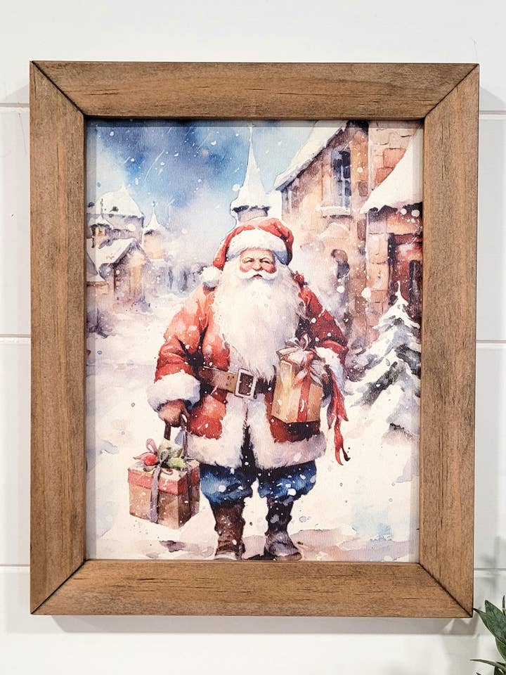 Santa Claus Christmas Sign for wholesale by Jolie Mae Collections