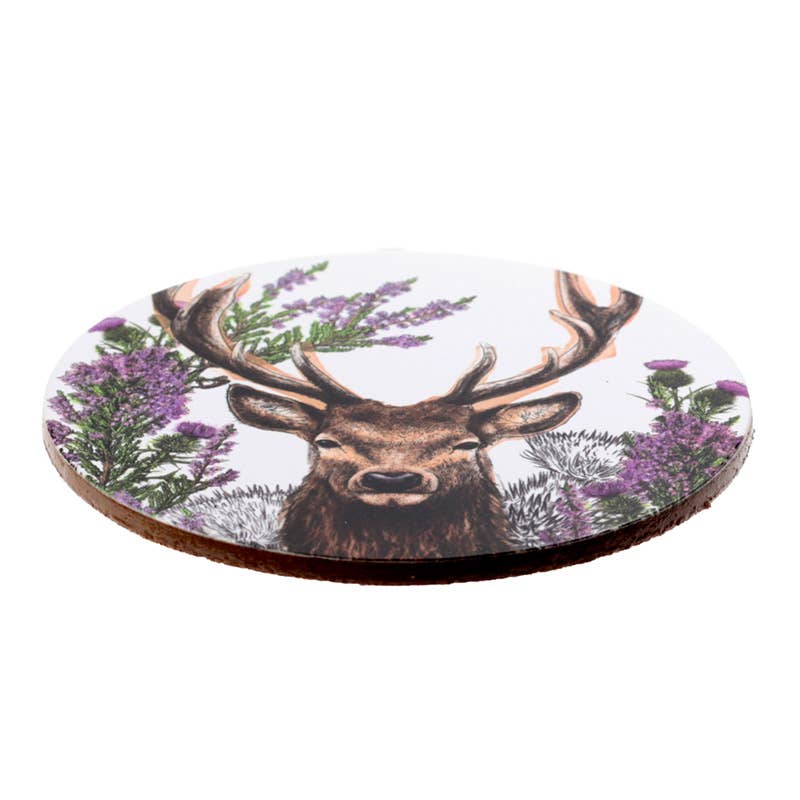 Puckator Ltd – wholesale Coasters – Wild Stag Set of 4 Cork Coasters4