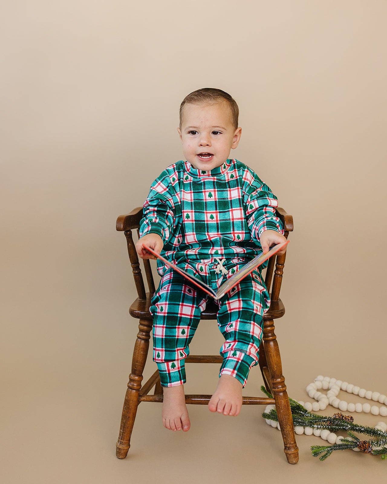 Lucky Panda Kids - Wholesale Top & Pant Set - Baby - Jogger Set | Winter Plaid16