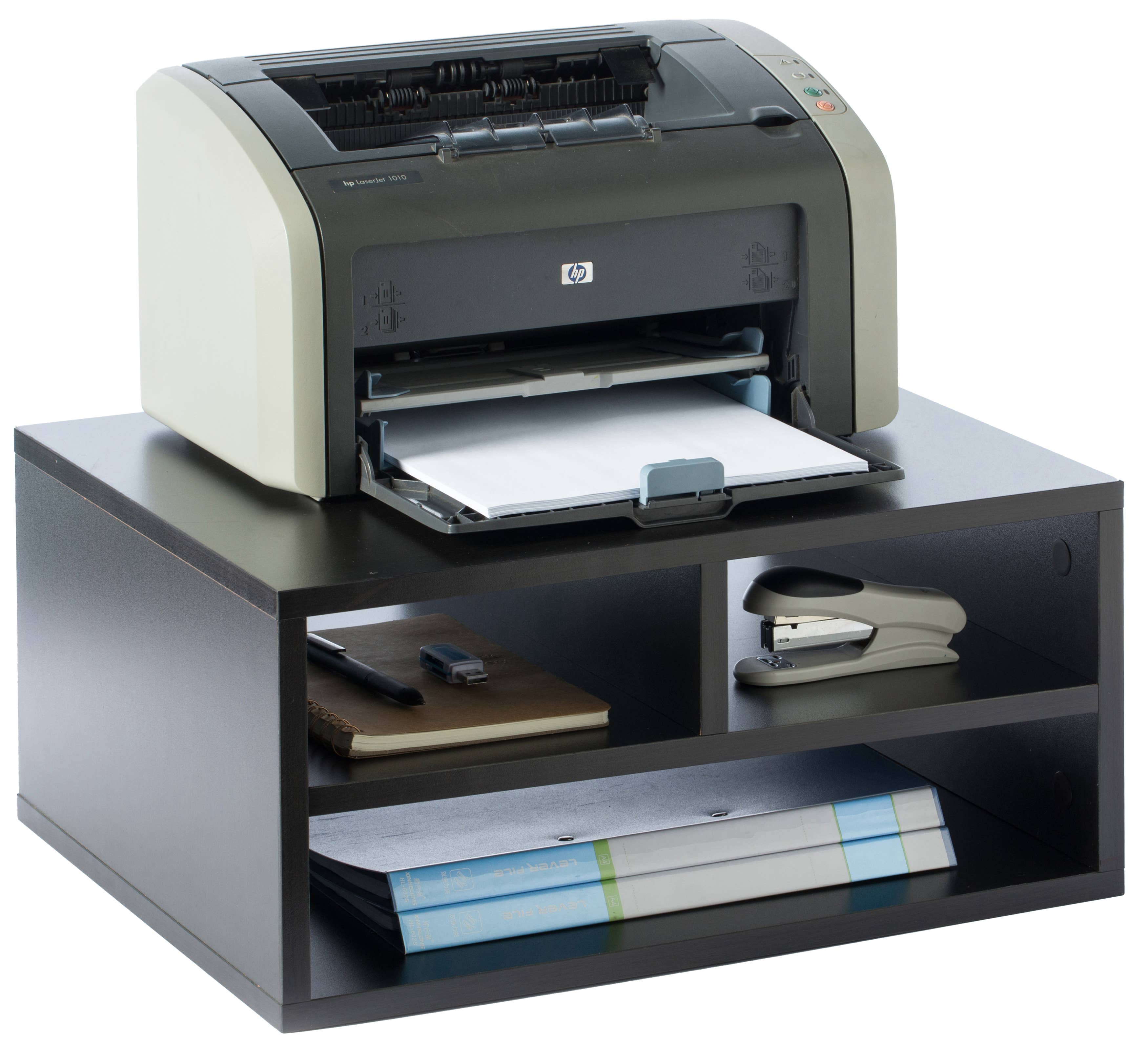 Quickway Imports - Wholesale Desk Organizer - Printer Stand Wood Office Desktop Compartment Organizer8