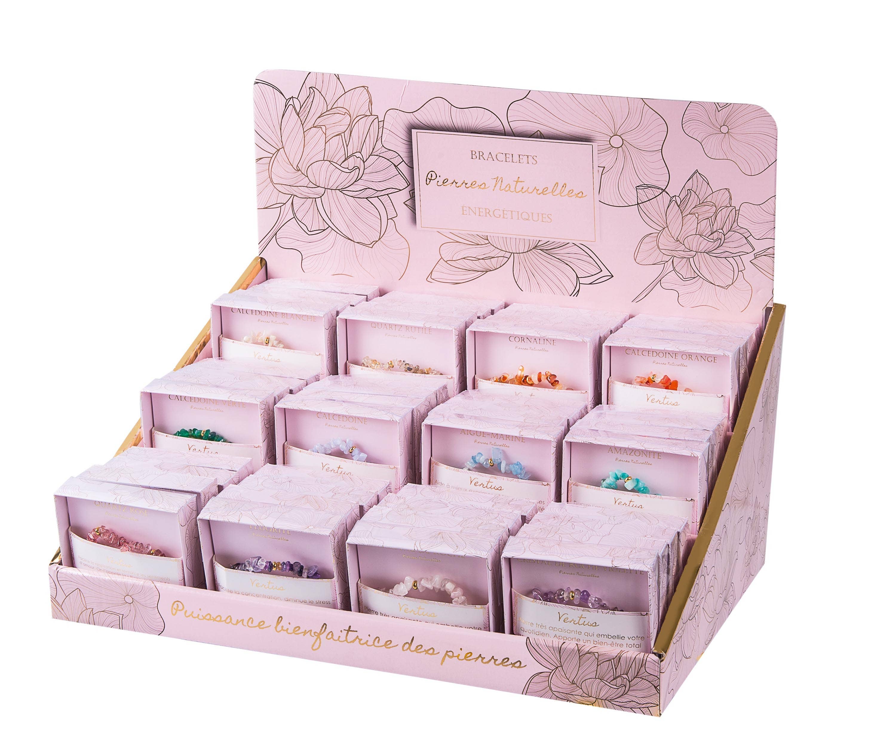 STELLA GREEN - Vendita all'ingrosso Bracciale con perline - Espositore braccialetti in pietre naturali1