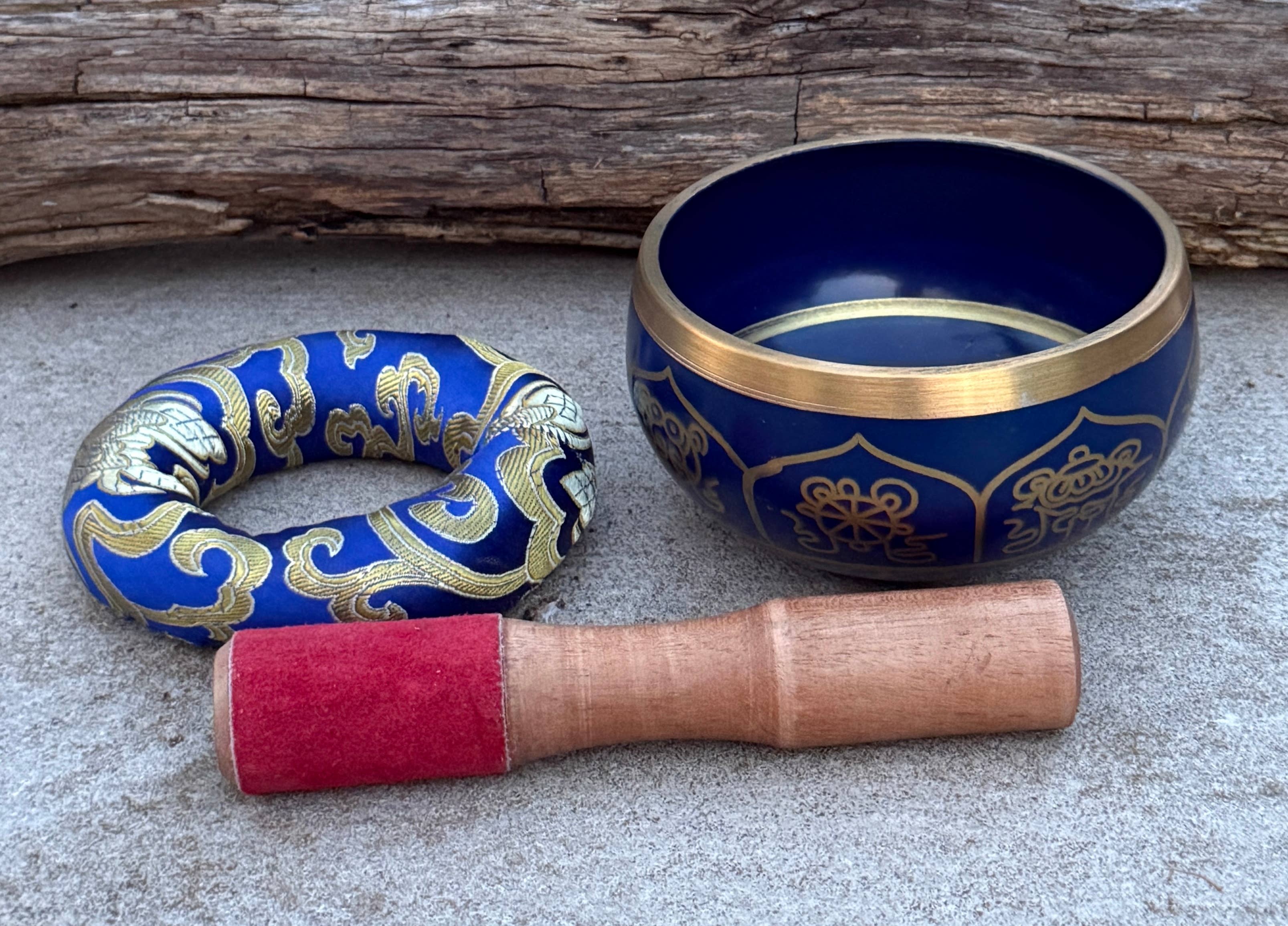 Lungta Imports - Wholesale Meditation Supplies - Singing Bowl Complete Set ~ 8 Lucky Symbols ~ For Meditation17