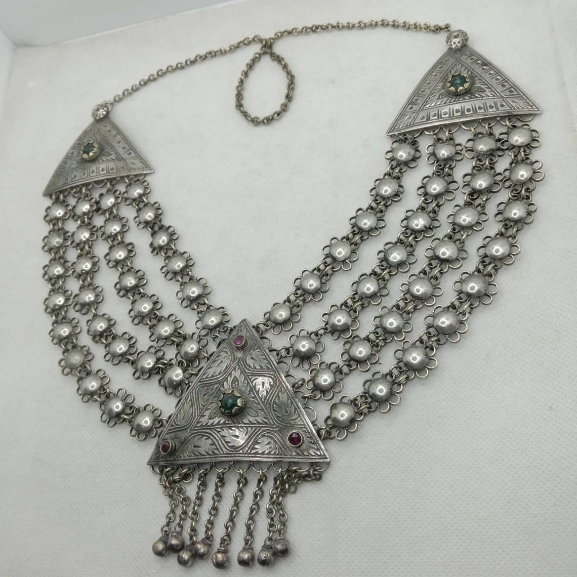 vintarust - Wholesale Bib Necklace - Ethnic Multilayers Bib Necklace, Tribal Boho Kuchi Necklace2