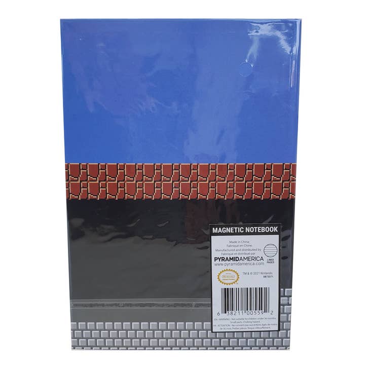 Pyramid America - Wholesale Notebook - Super Mario Bros – Level Build - Magnetic Notebook1