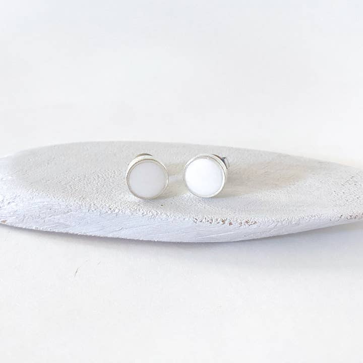 Jenica Jewelry - Wholesale Stud/Post Earrings - Small White Stud Earrings - Multiple Options