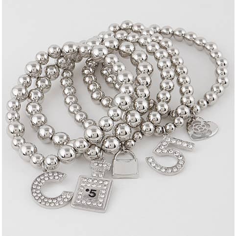 anbfashion – Engroshandel Armbånd med vedhæng – NYE Flere Charm perler elastisk armbånd 12395