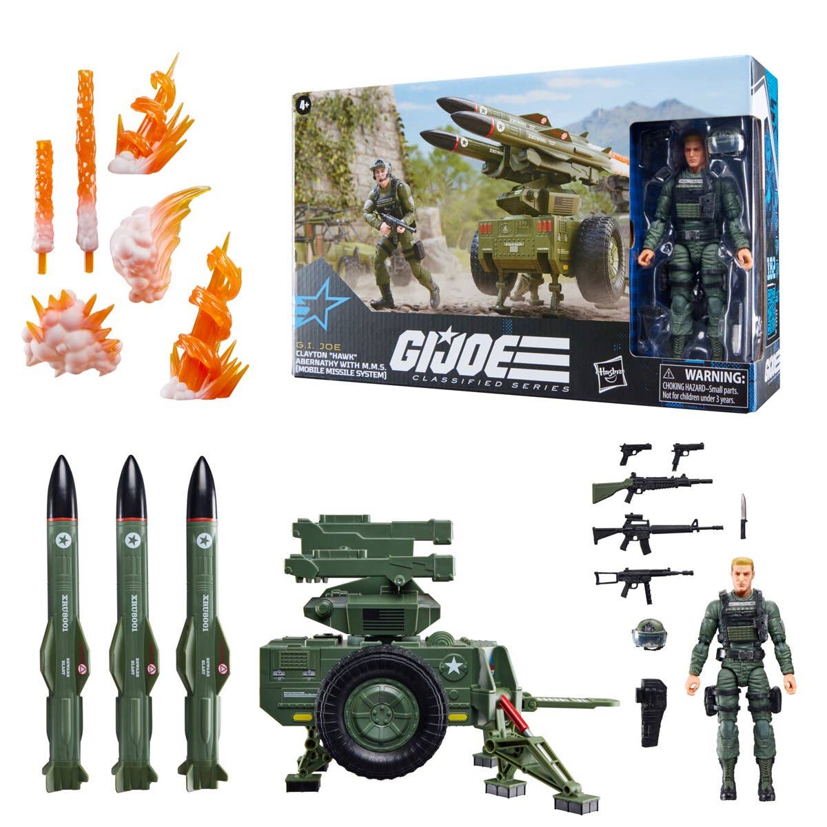 Entertainment Earth - Wholesale Figurine Toy - Kids - G.I. Joe Classified Series Hawk Figure & MMS Towable Vehicle1