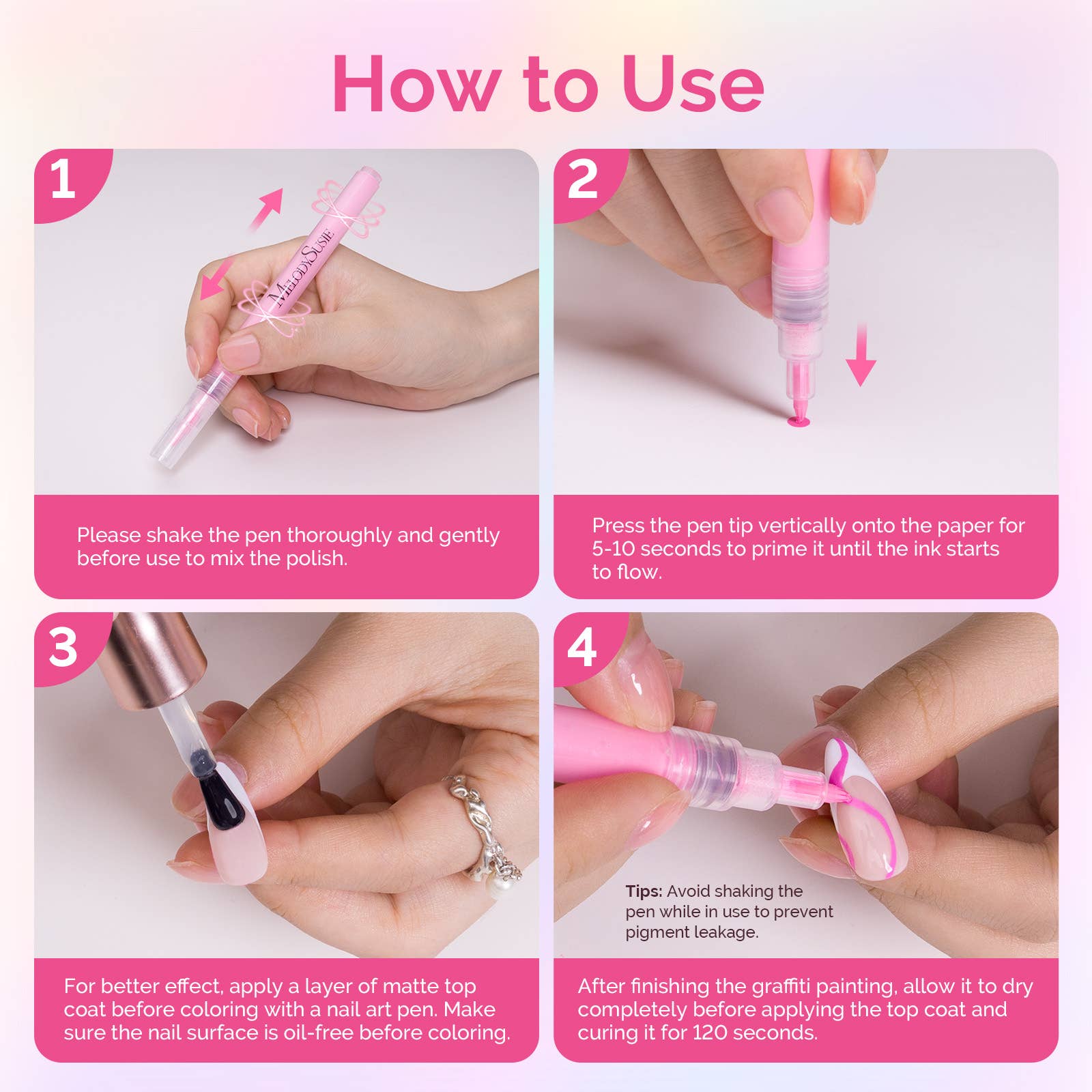 MELODYSUSIE - Wholesale Nail Polish Set - Nail Art Pens Set 12 Colors 0.7mm6