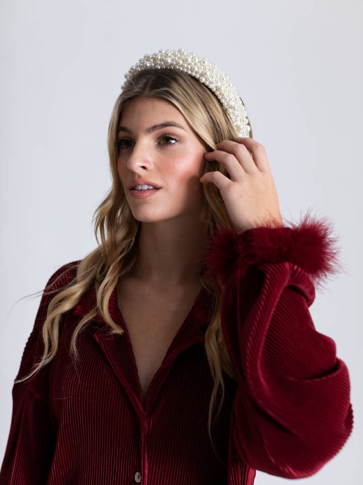 Diadema nacarada para venta al por mayor de Waverles