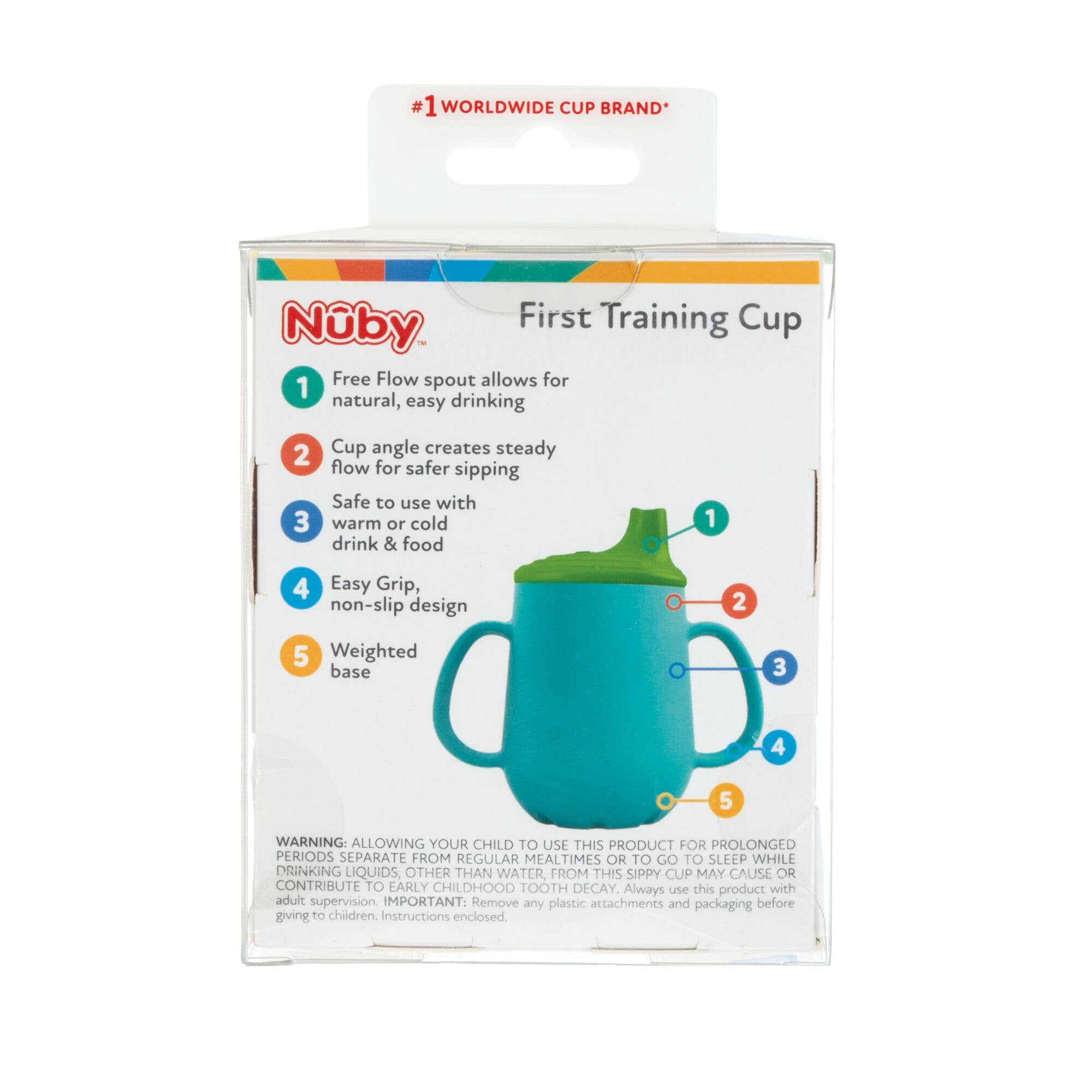 Nuby - Wholesale Drinking Glass/Cup - Kids & Baby - Nuby 100% Silicone First Training Cups, Free Flow Spout, 2oz25