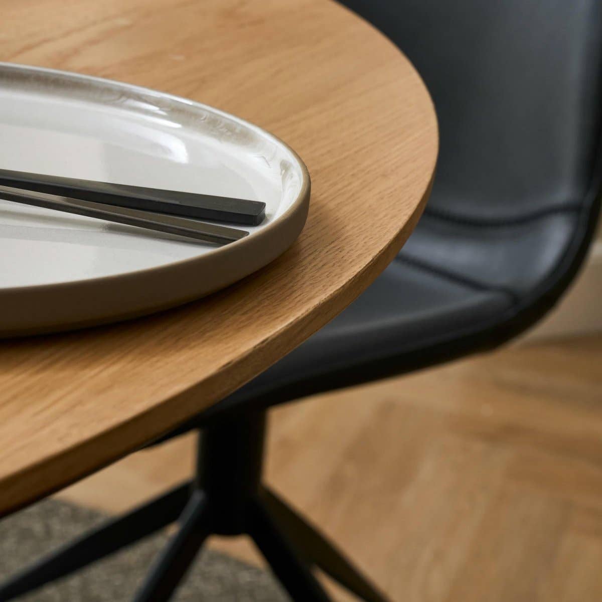 Furnhouse - Wholesale Side Table - Round Extendable Dining Table Svendborg ø120/220 cm - Natural Oak14