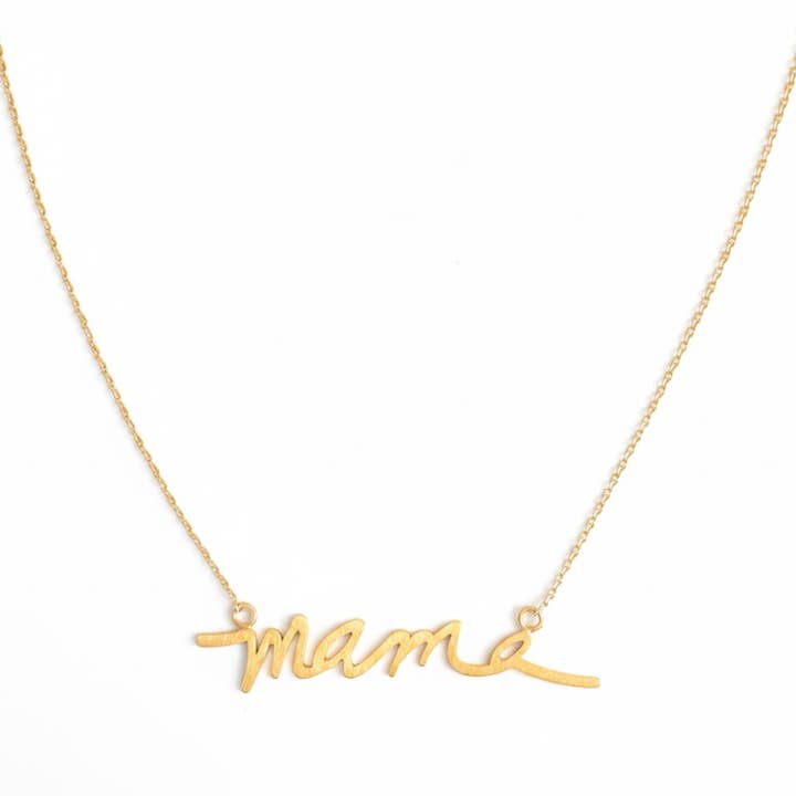 Big Mama Script Necklace for wholesale by Ellison+Young