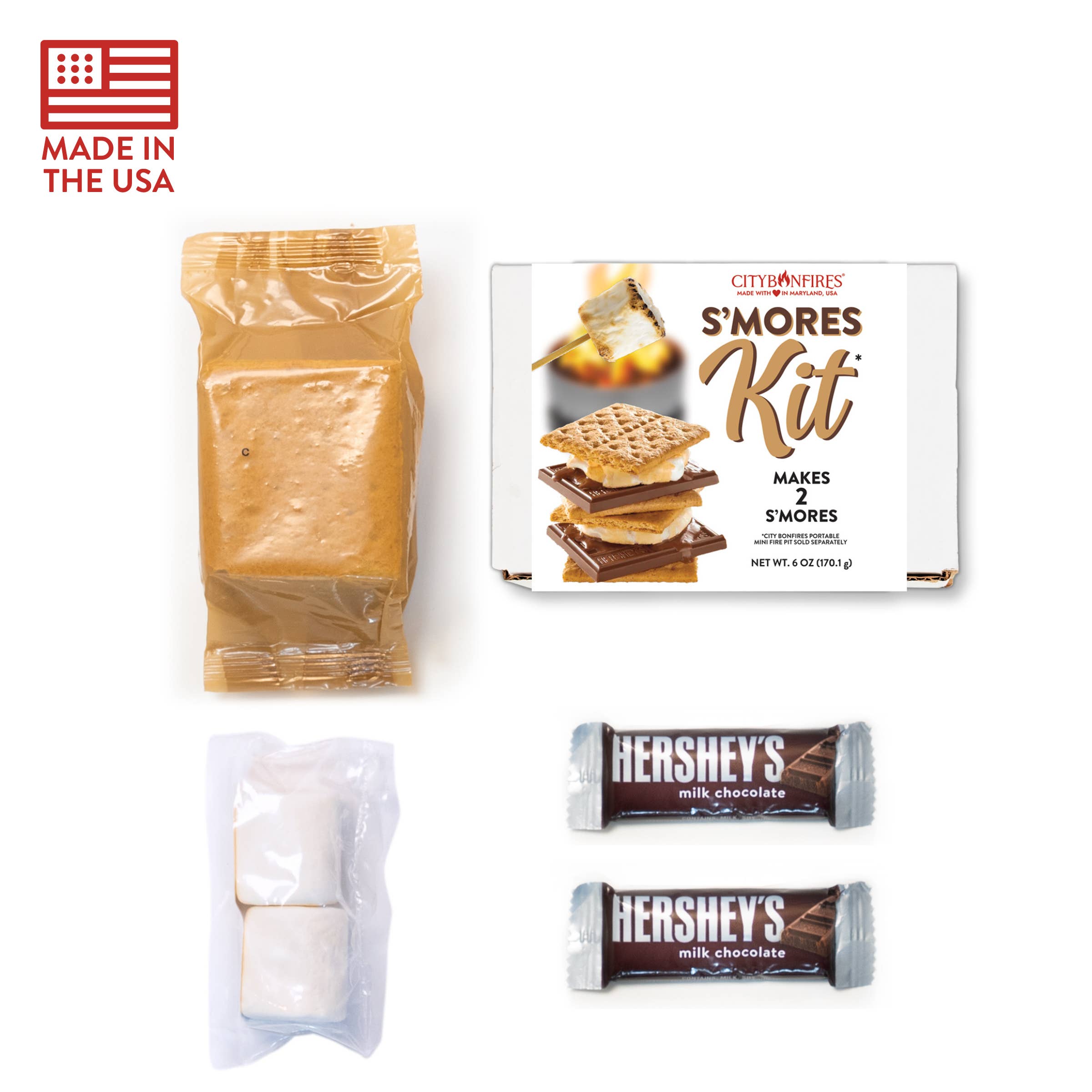 City Bonfires - Portable Fire Pits - Vente Coffret de cuisine - Kit S'more (Pour 2)0