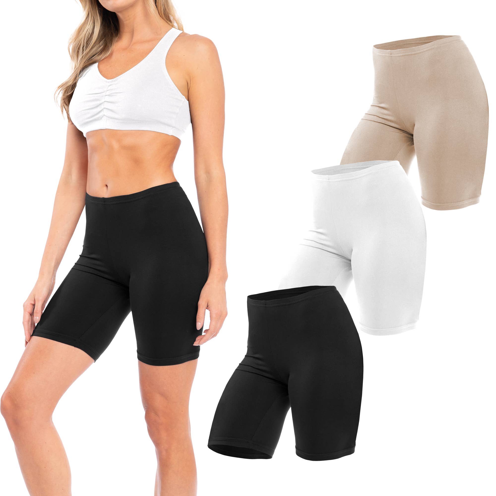 I-Wear Brands - Wholesale Athletic Shorts - Women's - 3 Pack Women's Cotton Boy Shorts Underwear Anti Chafing29