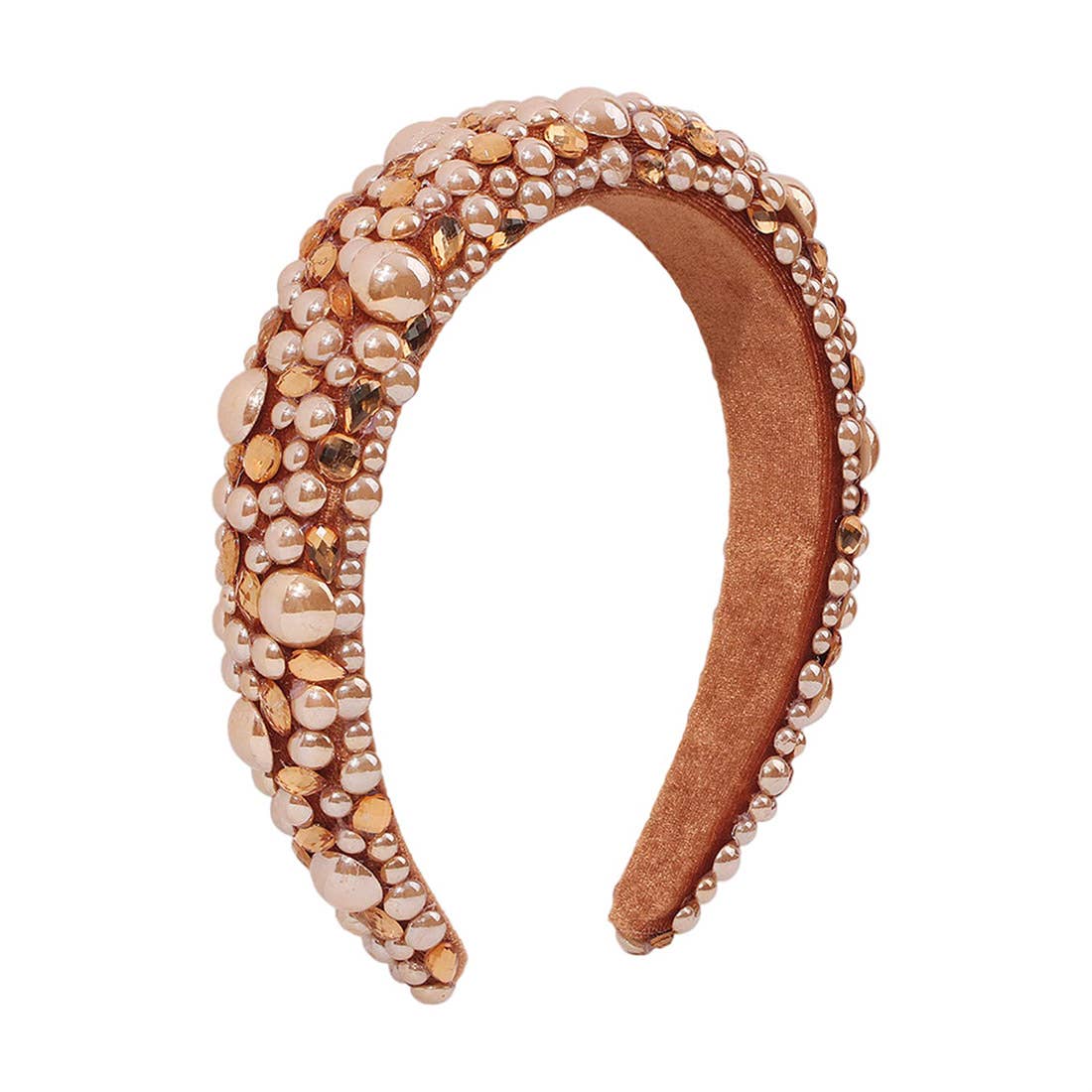 ASSORTED Multi Crystal Bead Headband HB224-39 (12PC) for wholesale on Faire1