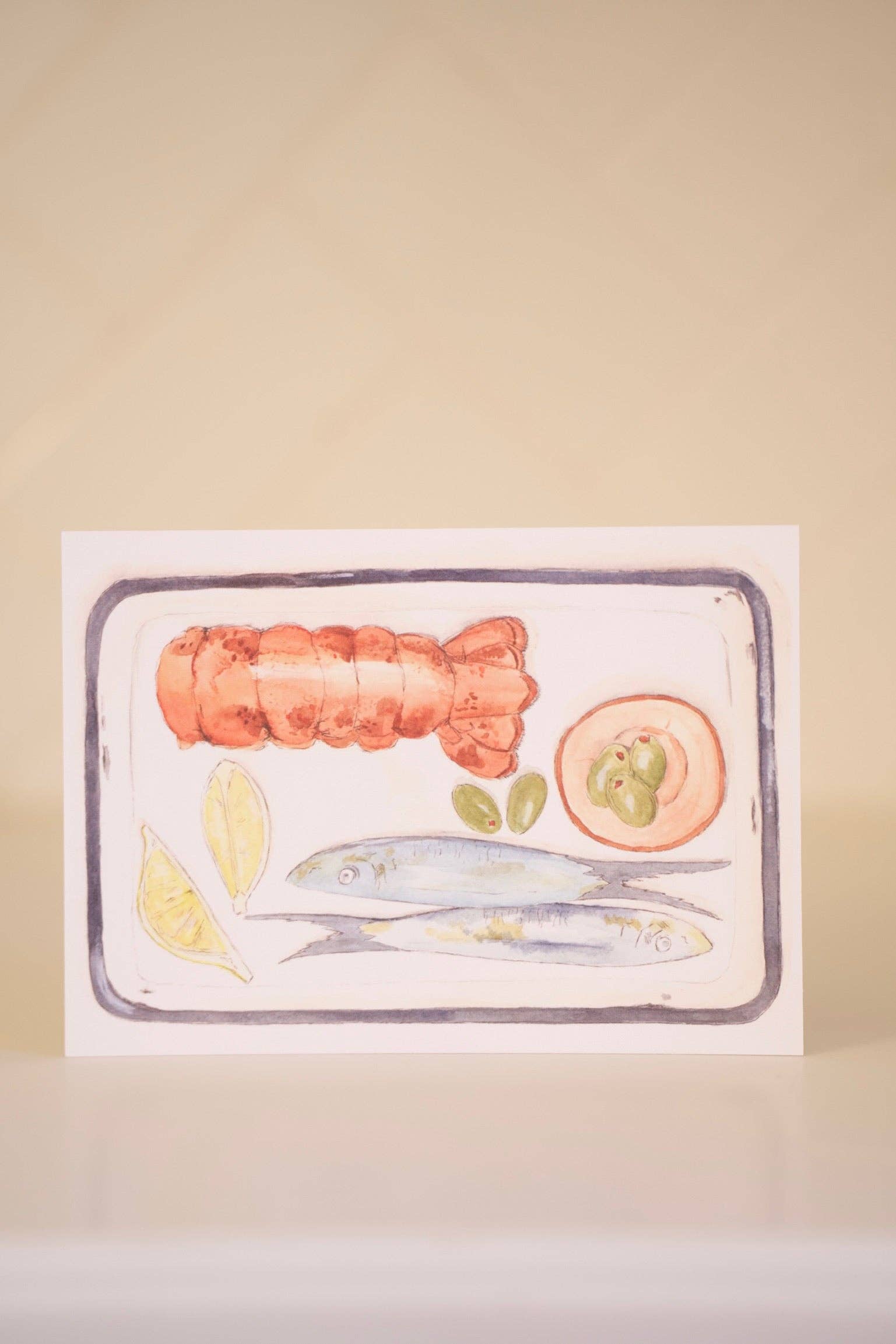 Bear on Paper - Wholesale Postcard - Seafood Lunch Postcard0