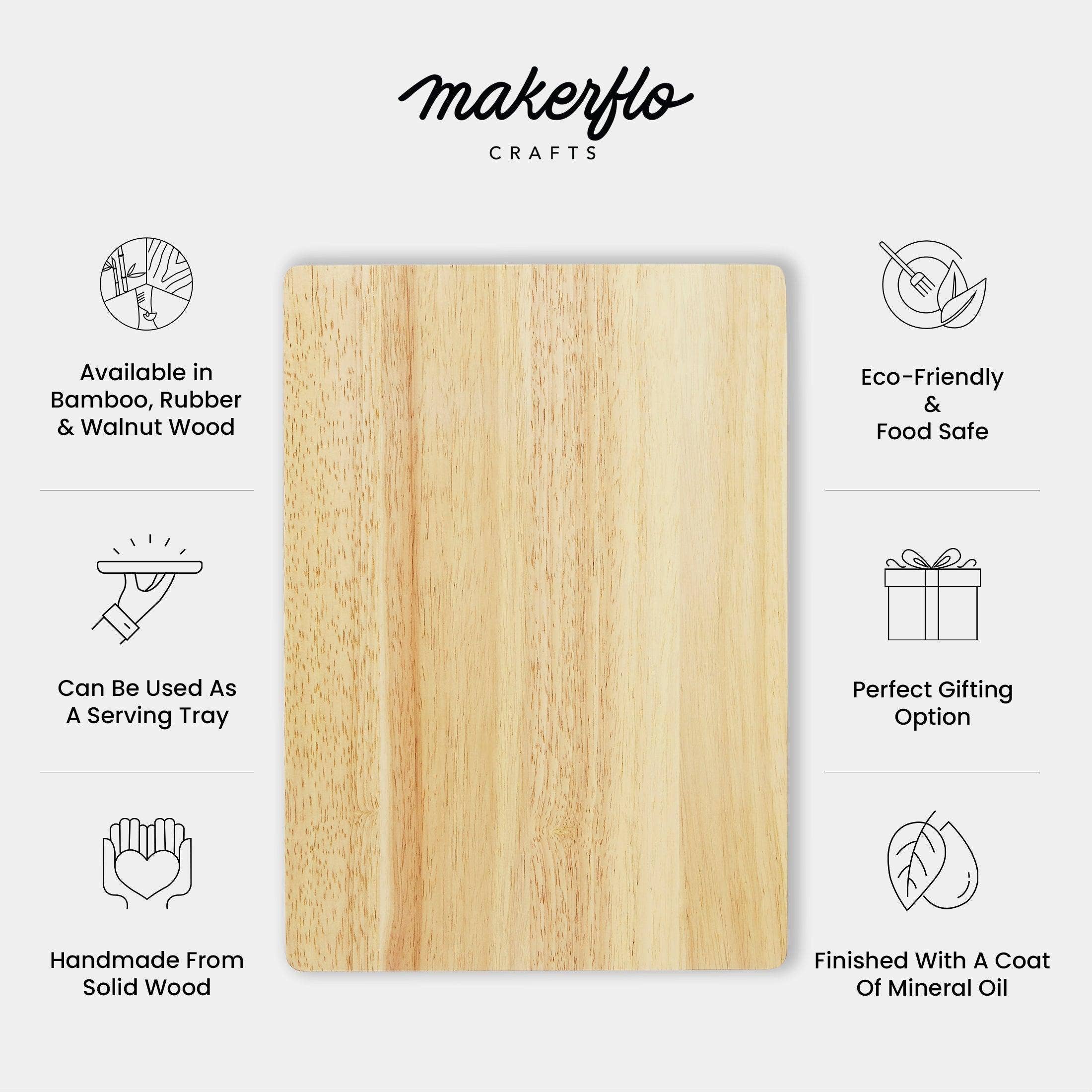 MakerFlo - Wholesale Cutting Board - Rubberwood Cutting Board7