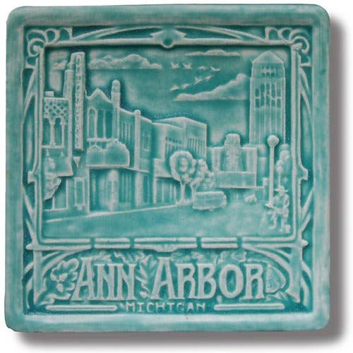 Whistling Frog Tile Inc. – Azulejo de parede por atacado – Ann Arbor, Michigan Art Tile Destination Town tema Michigan