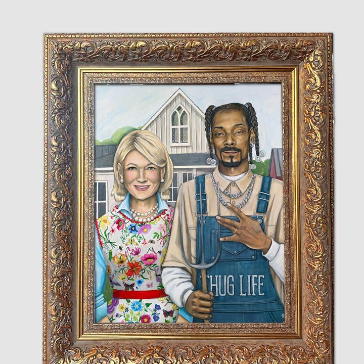 LX Artworks - Wholesale Art Print - American Hustle (Martha Stewart & Snoop Dogg) Paper Print