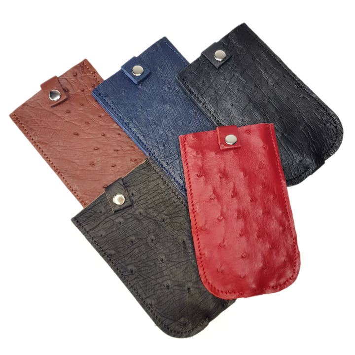 Sleutelhouder gemaakt van echt struisvogelleer voor wholesale door ANKO