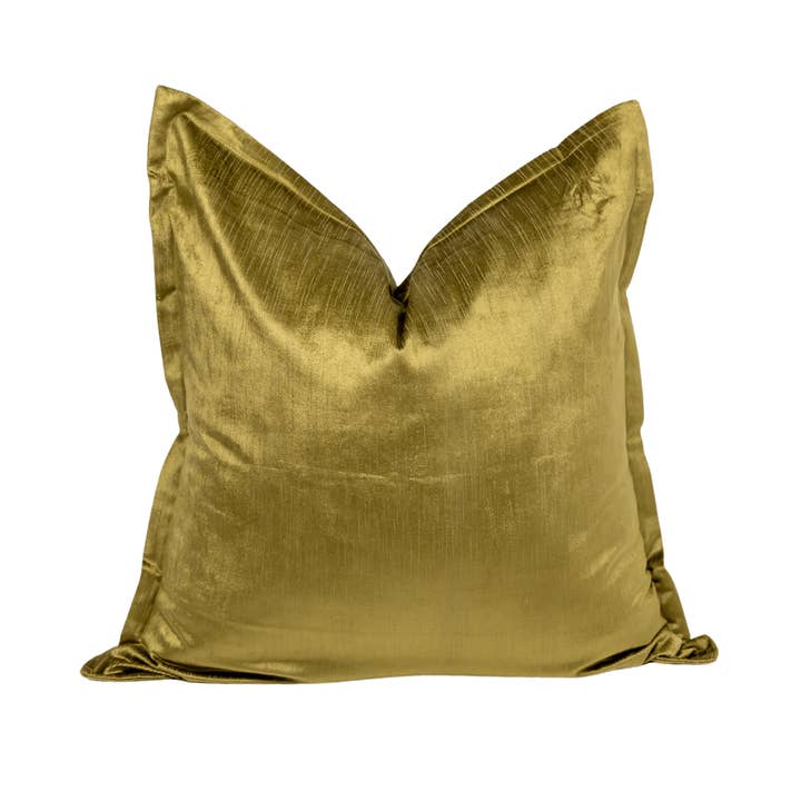 BHD HOME - Wholesale Chair cushion - Velvet Flange Chartreuse Large Lounge Cushion 60 x 60cm