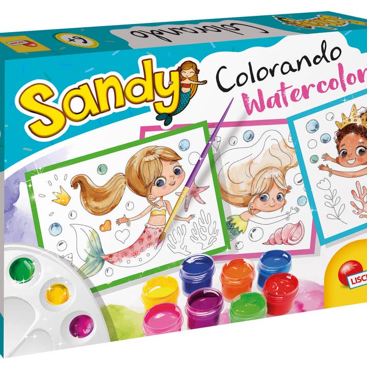 Sandy Colorando! Acquerelli per la vendita all'ingrosso da parte di Liscianigiochi IT