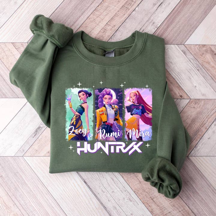Sweatshirt Huntrix, T-shirt Chasseurs de Démons Kpop, T-shirt Huntrix pour la vente par CVH DREAMY LTD