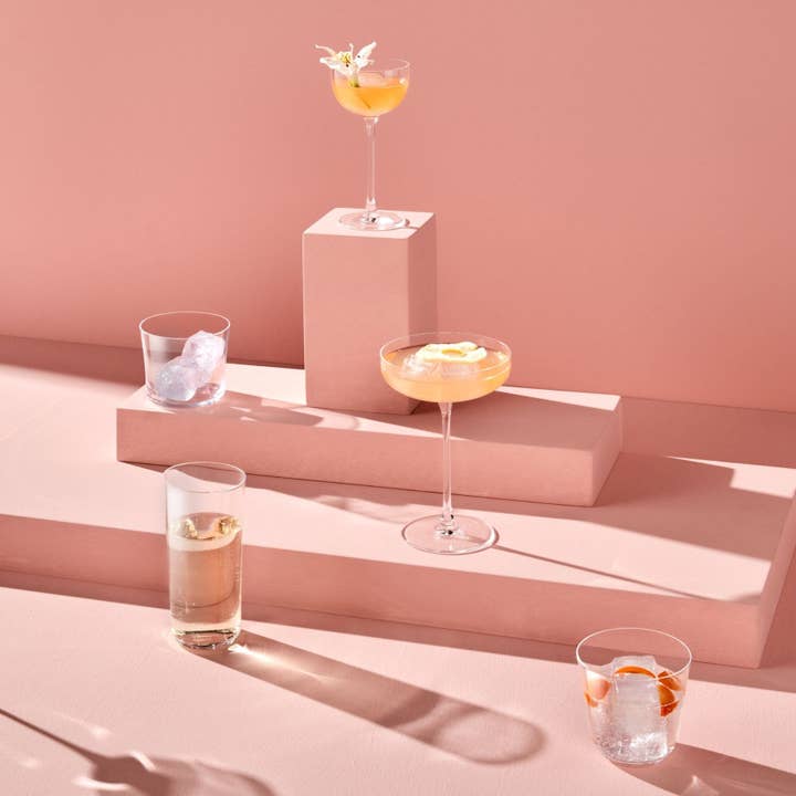 NUDE - Wholesale Cocktail/Liquor Glass - Savage Set of 2 Coupe Glasses