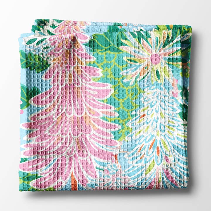 Preppy Beach Christmas Kitchen Towel Waffle Weave Gift Decor for wholesale by Canary Road