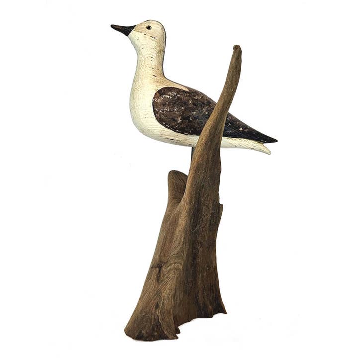 Three Points Design - Wholesale Decorative Figurine - Sanderling Shorebird Decoy - High Head3