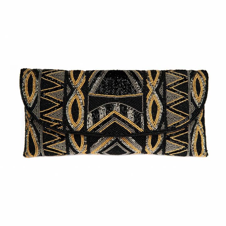 Becca håndperlet koblingstaske til kvinder med magnetisk lukning for engroshandel hos Samser Designs