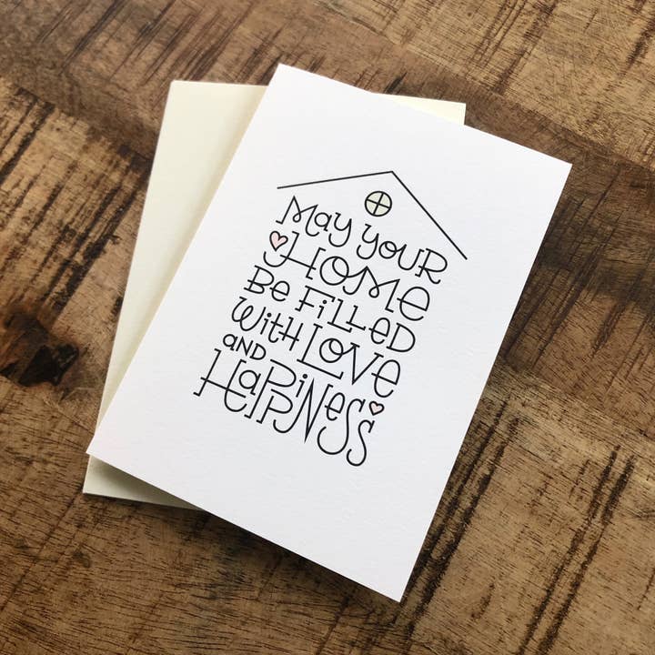 May Your Home Be Filled With Greeting Card / Housewarming for wholesale by Inkwood Co