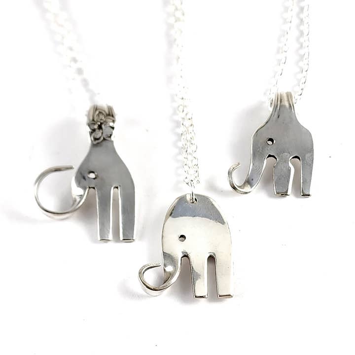 Mixed Bag Elefork Cocktail Fork Necklace for wholesale by Midnight Jo