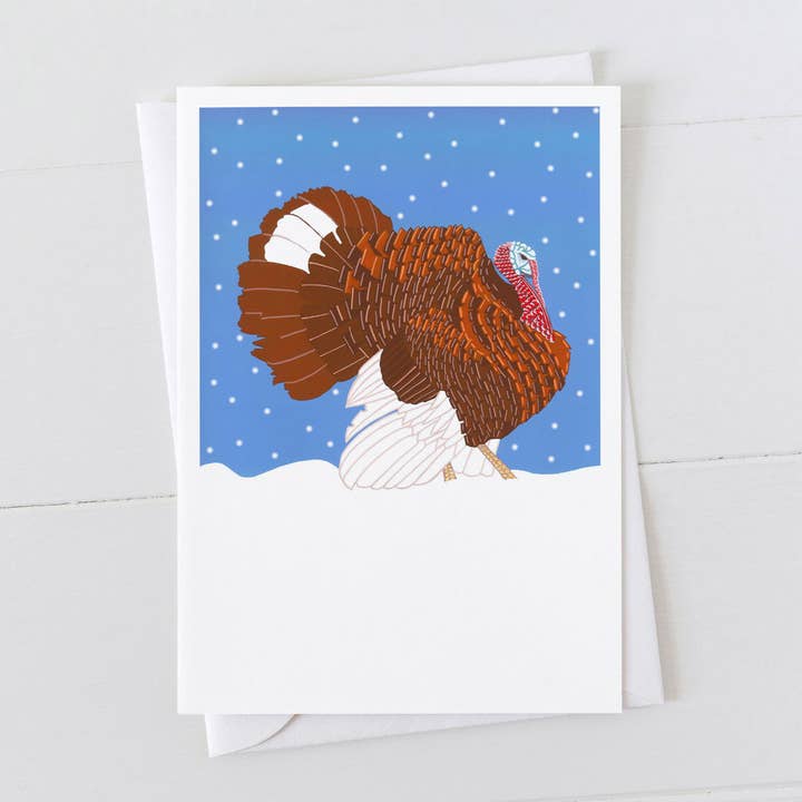Bourbon Turkey Art Card for wholesale by Bird the Artist