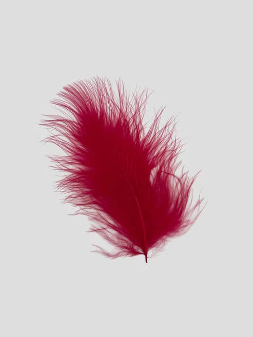 Marabou 12-15 cm Tomato Red for wholesale by Enkels Feathers