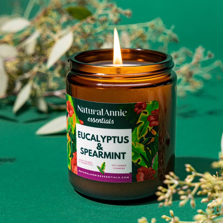 NaturalAnnie Essentials - Wholesale Jar/Filled Candle - Eucalyptus & Spearmint Soy candle5
