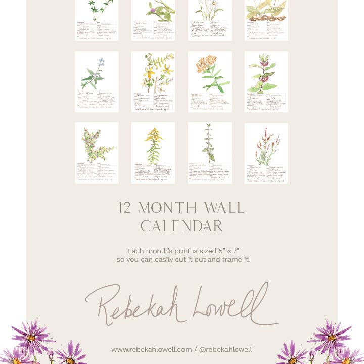 Rebekah Lowell Creative Studio - Wholesale Calendar - 2026 Wildflower Wall Calendar13