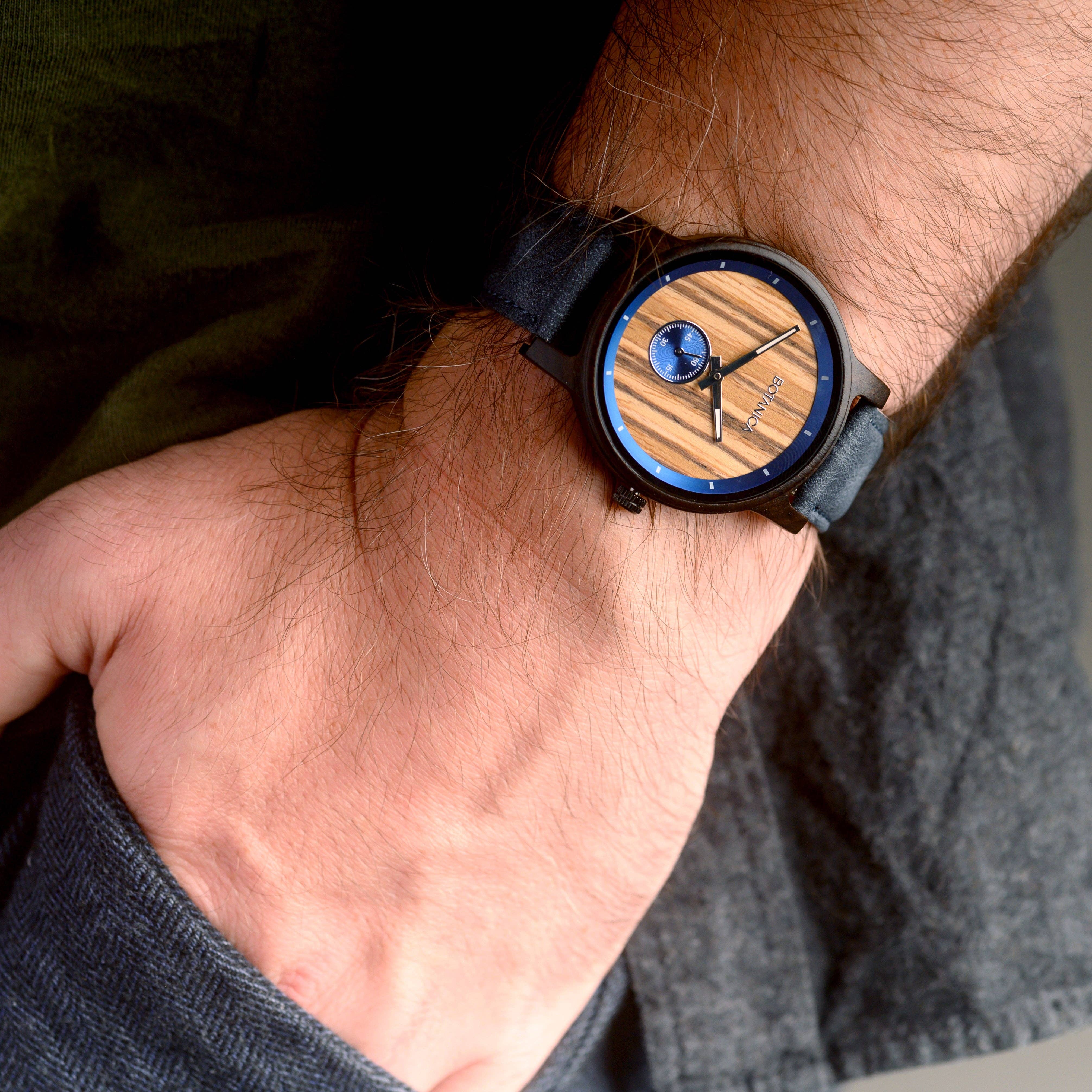 Bear Essentials - Wholesale Wrist Watch - Men's - Sandalwood Watch & Zebrano Dial | SOCRATES1