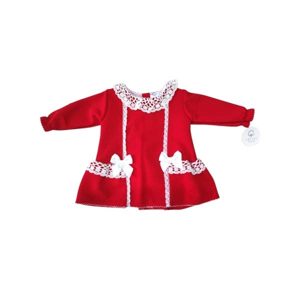 Cotton Socks - Vente Robe – bébé - Robe piquée avec dentelle 100 % coton0