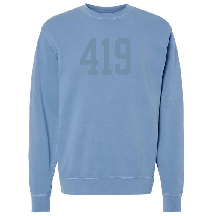 Jupmode - Wholesale Graphic Sweatshirt - Unisex - Custom Area Code Puff Print Tone on Tone Sweatshirt6