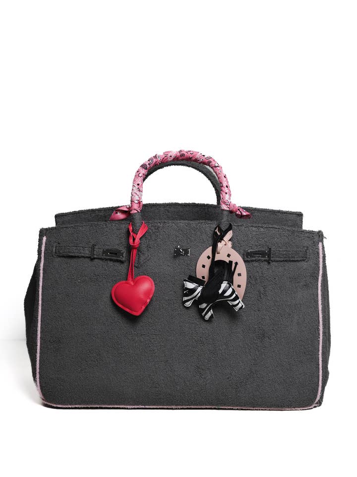 Sundaze Terrycloth Tote Slate Large for wholesale by SOCIAL SUNDAZE