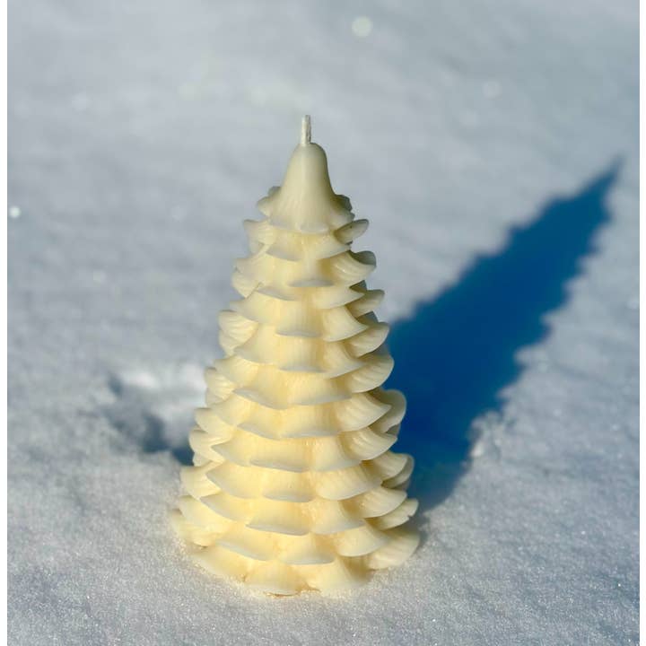 Large Pine Tree Molded Candle for wholesale by Boujee Bee