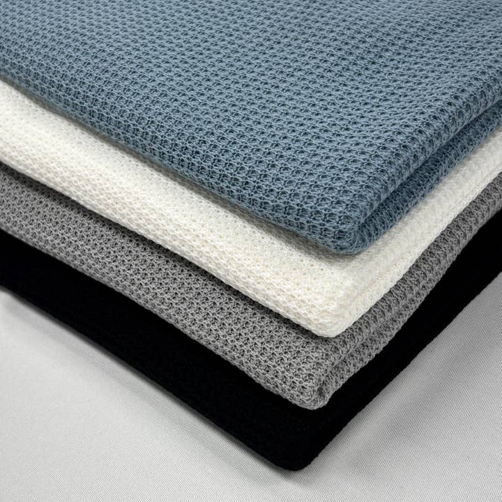 Waffle NET KNIT Fbric. hacci fall. Waffle | waffle knit fabric | sweater fabric | polyester | knit fabric | fabric by the yard for wholesale by JNSfabric