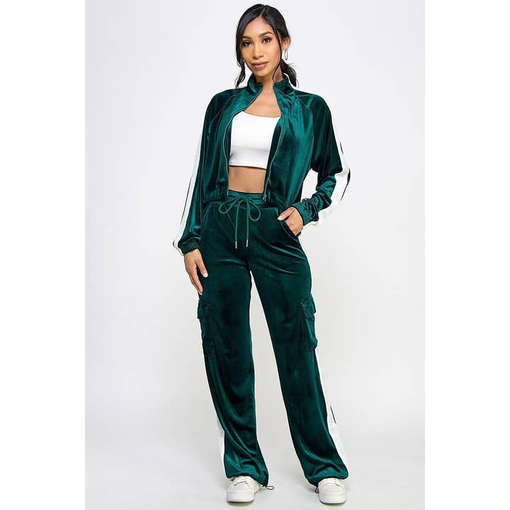 Sammetsjacka och byxset för wholesale av Black Pearl Clothing